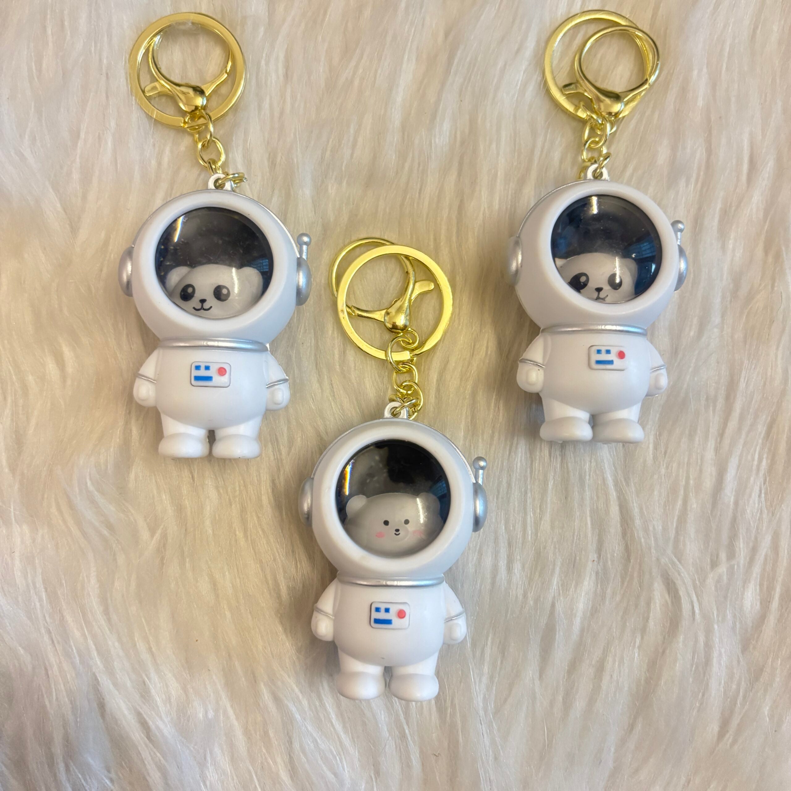 Cute bear Astro Light keychain random designs