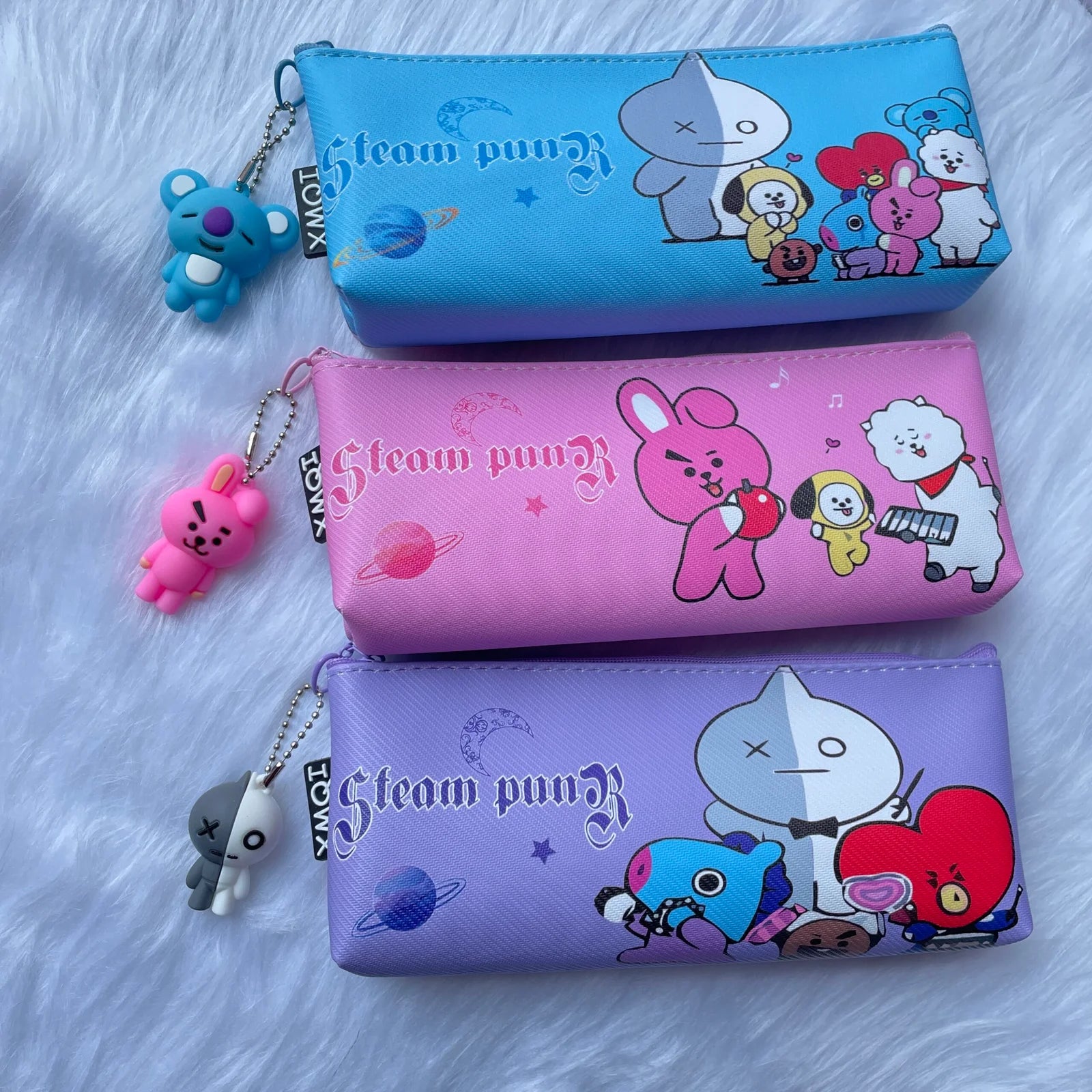 BTS keychain pouch