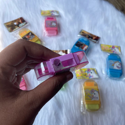 Sharpner &amp; eraser with duster(random)