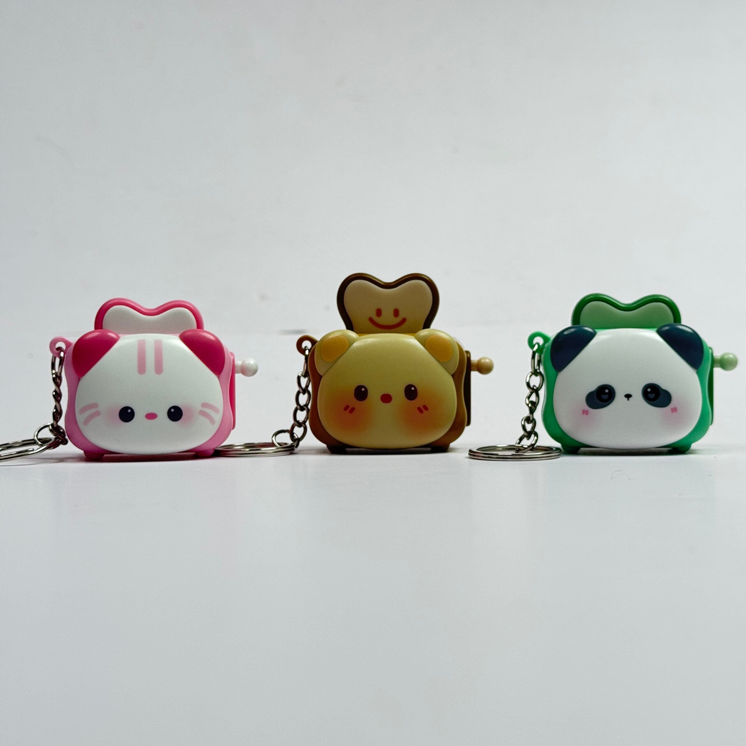 Cute Pop-Up Toaster Keychain
