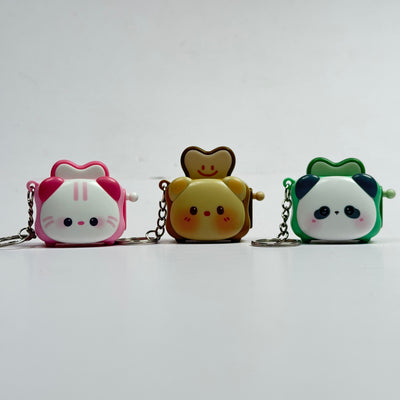 Cute Pop-Up Toaster Keychain