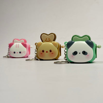 Cute Pop-Up Toaster Keychain