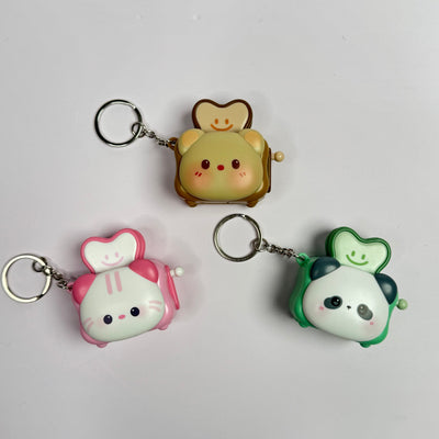 Cute Pop-Up Toaster Keychain