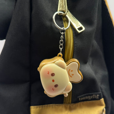 Cute Pop-Up Toaster Keychain