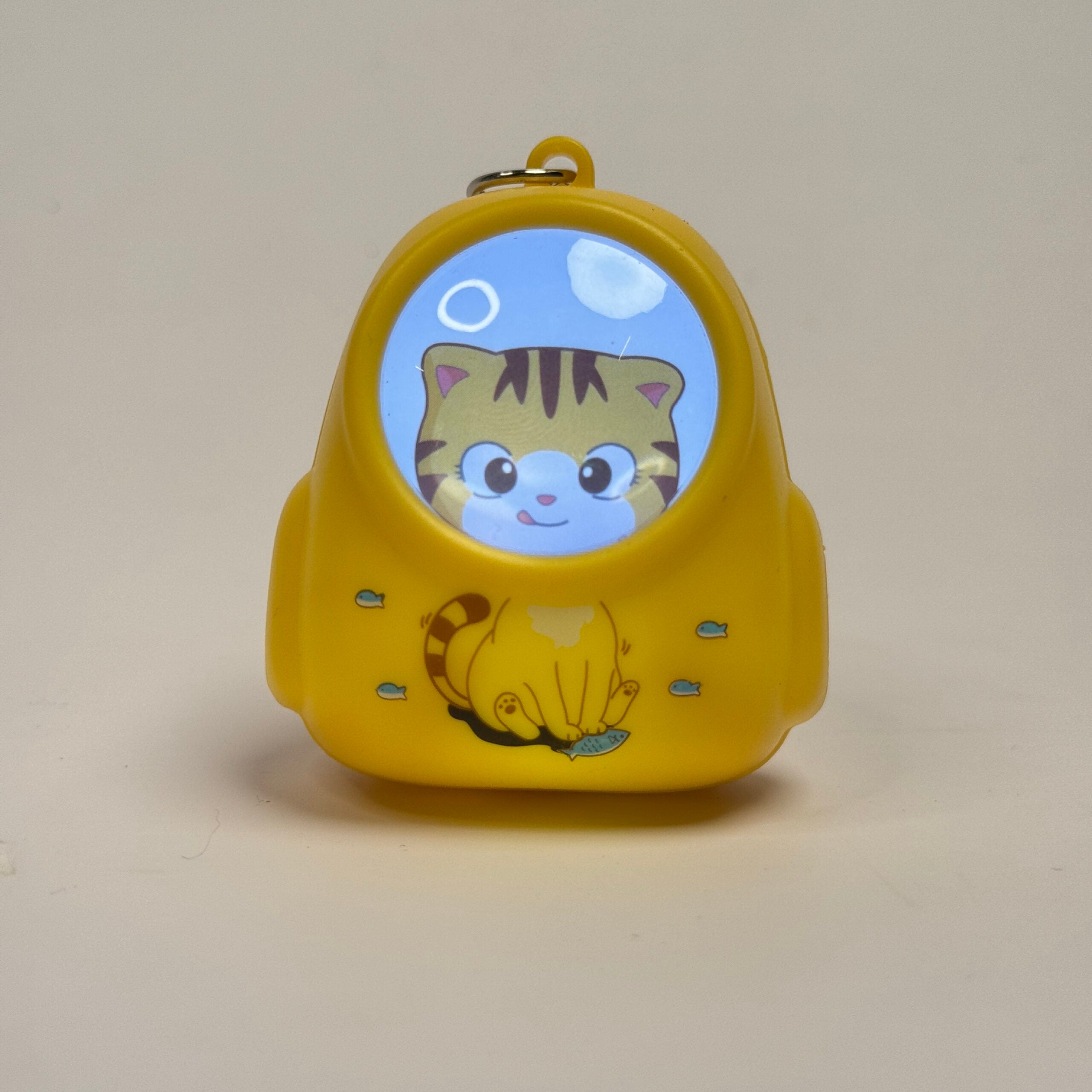 Cut Pet Carrier Backpack Light Keychain