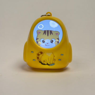 Cut Pet Carrier Backpack Light Keychain