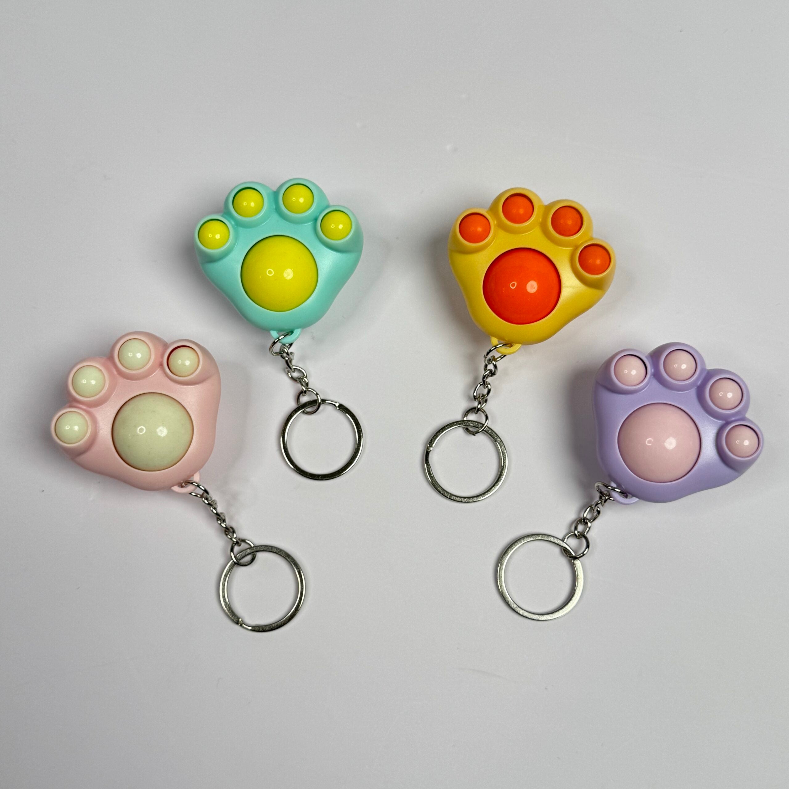 Paw Massager Fidget Keychain