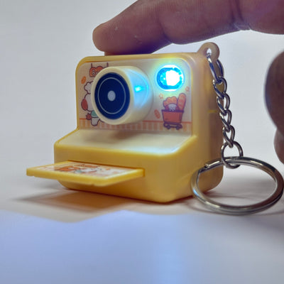 Polaroid Camera Flash Keychain