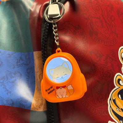 Cut Pet Carrier Backpack Light Keychain