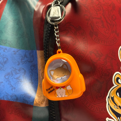 Cut Pet Carrier Backpack Light Keychain