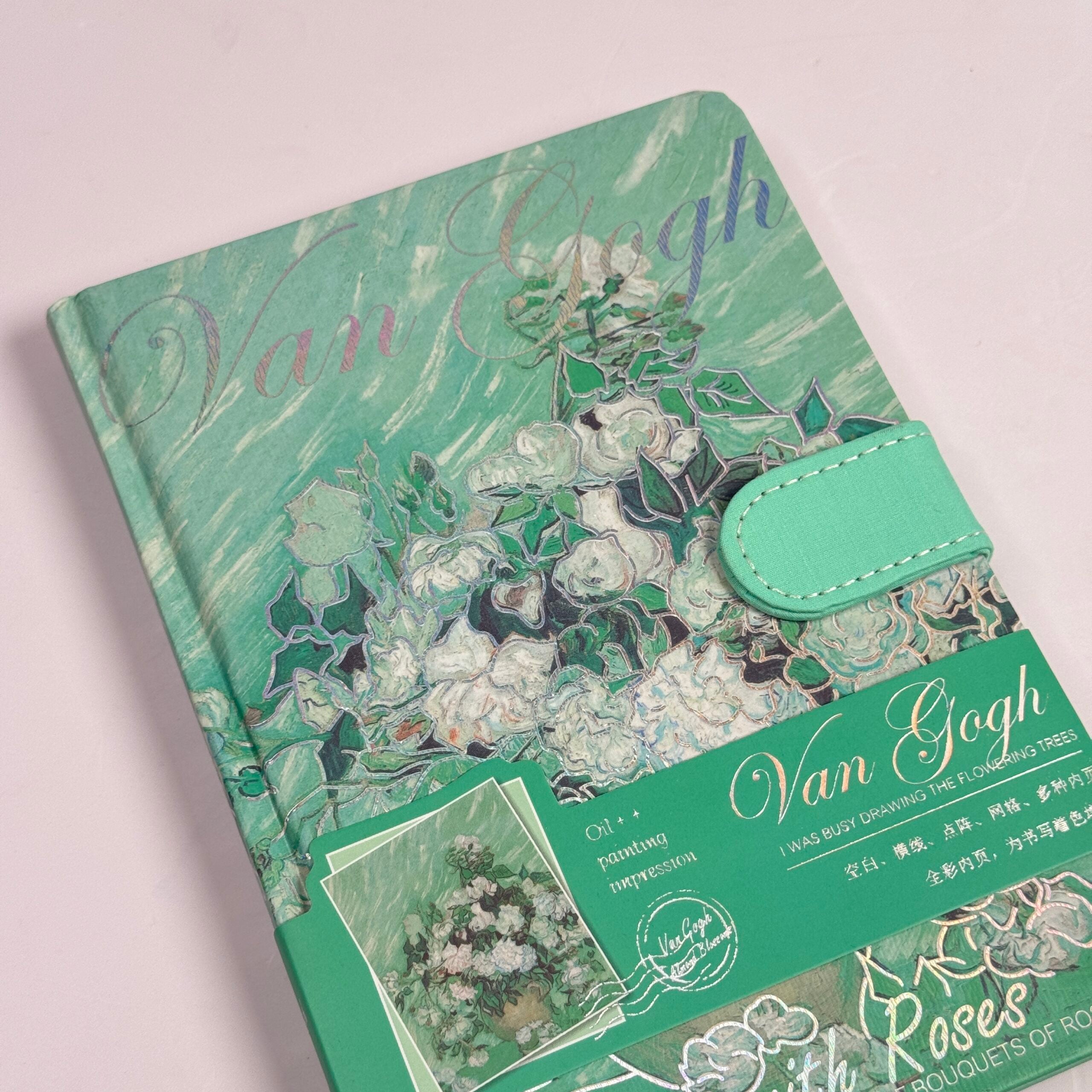 Magnetic closure flap journal
