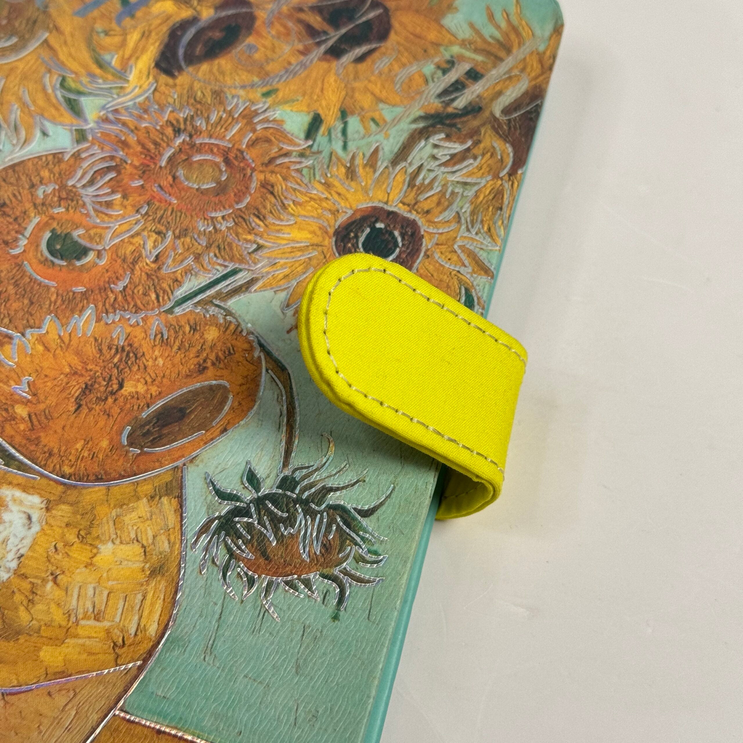 Magnetic closure flap journal