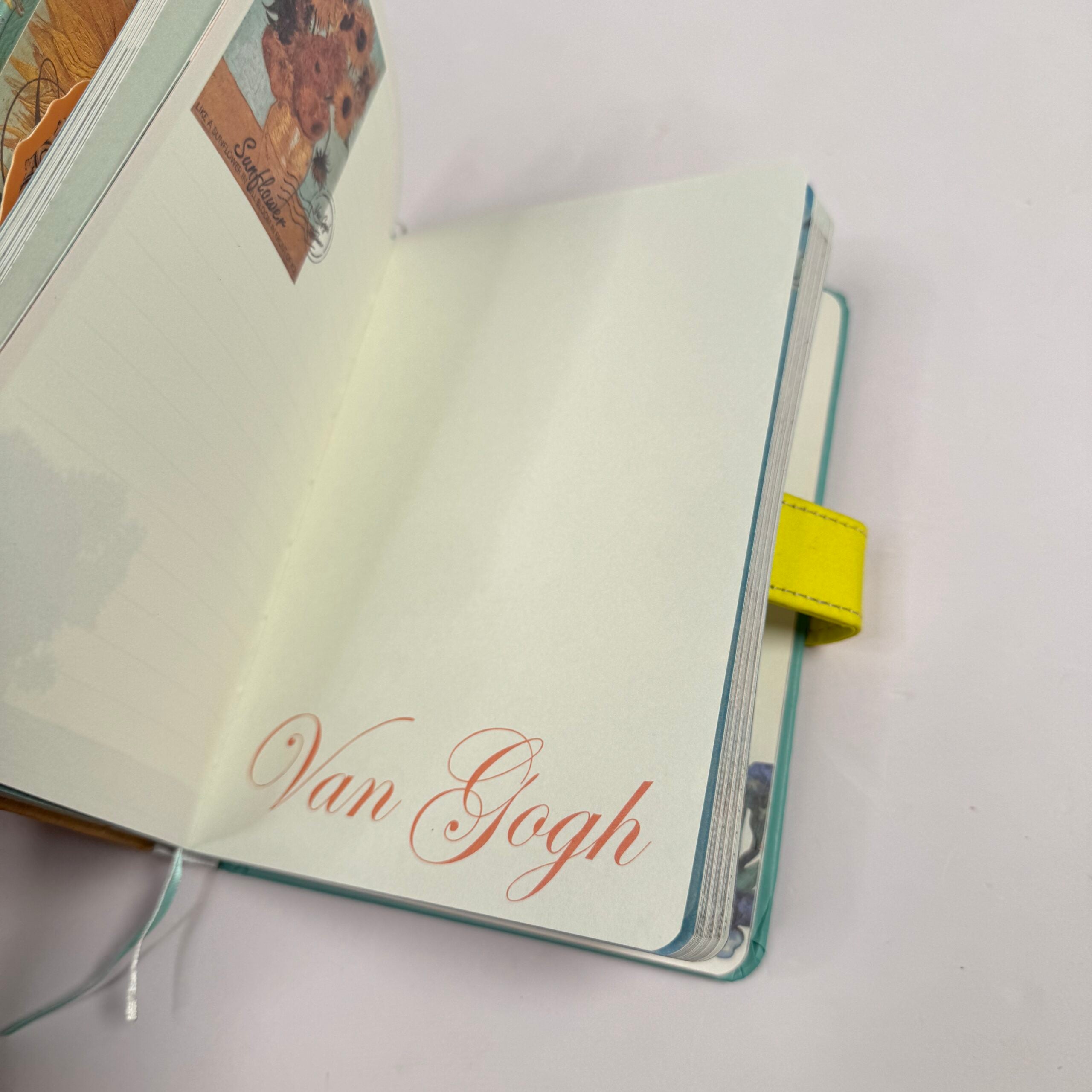 Magnetic closure flap journal
