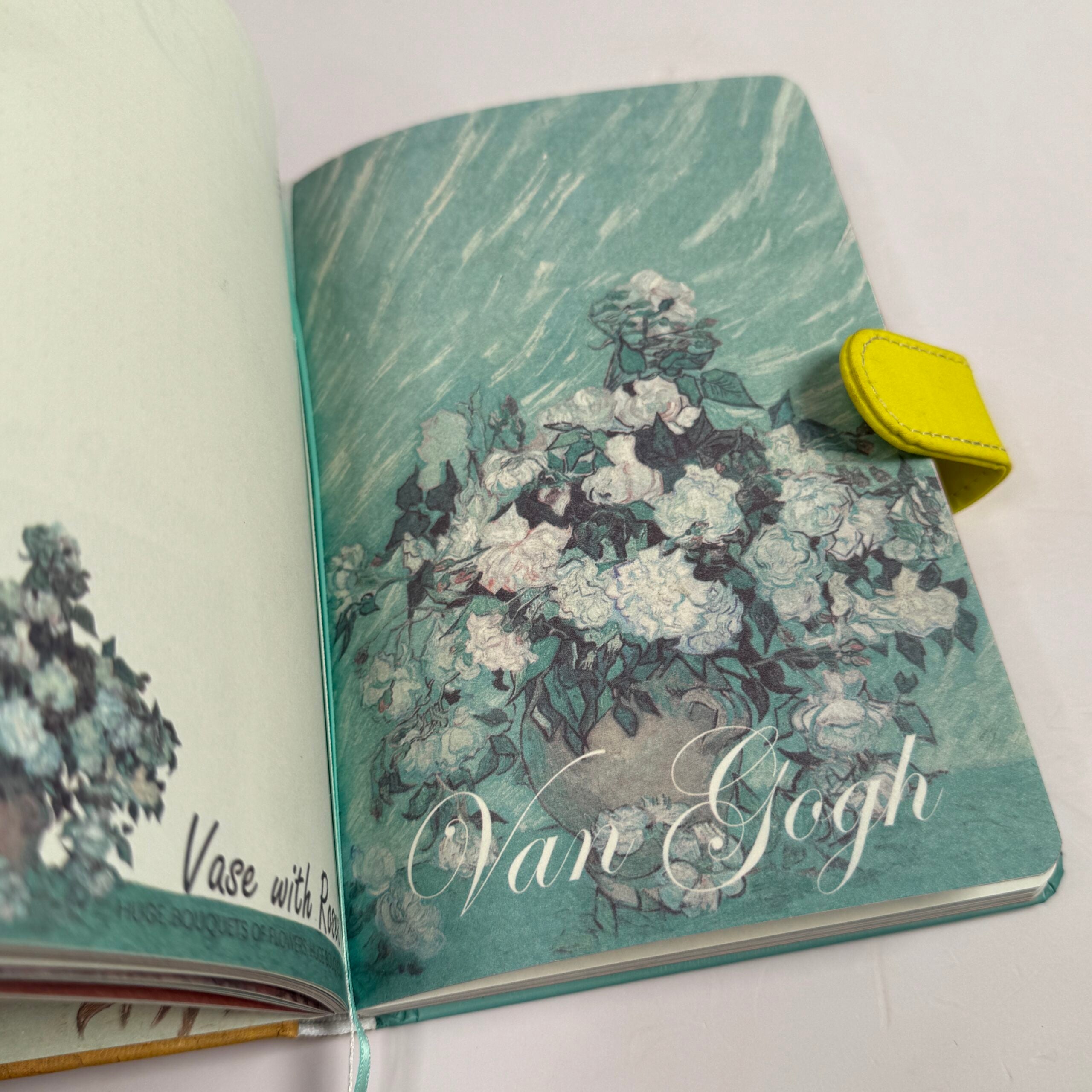 Magnetic closure flap journal