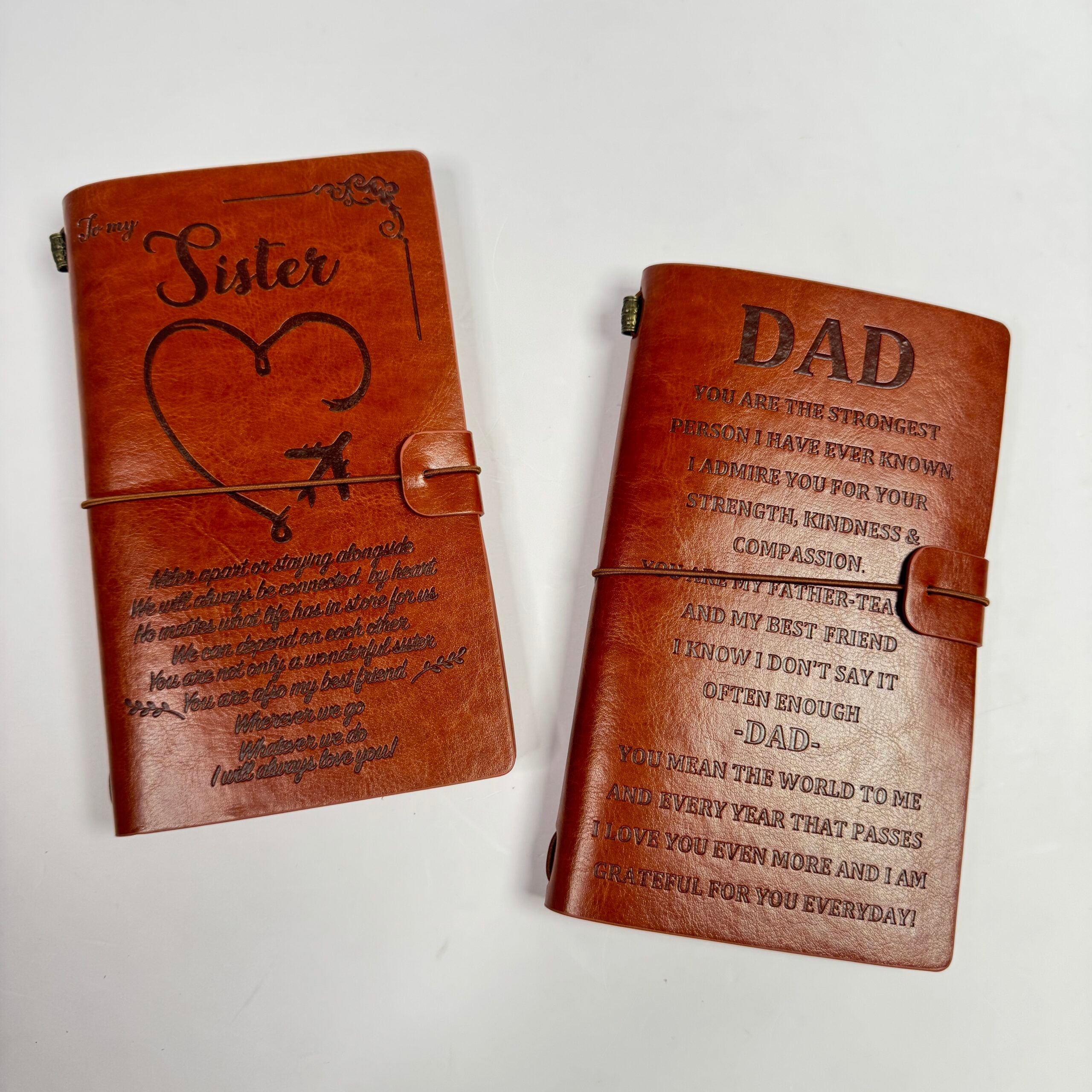 Journal notebook with storage pouch