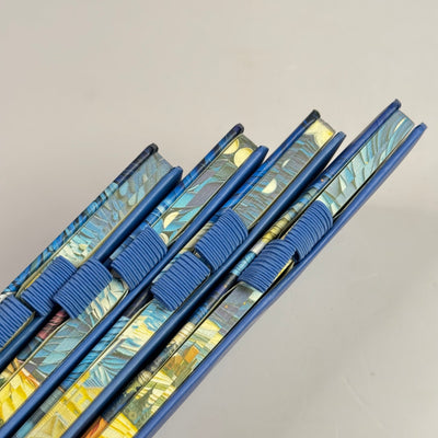 Van Gogh theme hard bound leather finish diaries