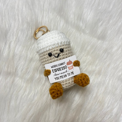 Cute crochet bag charm