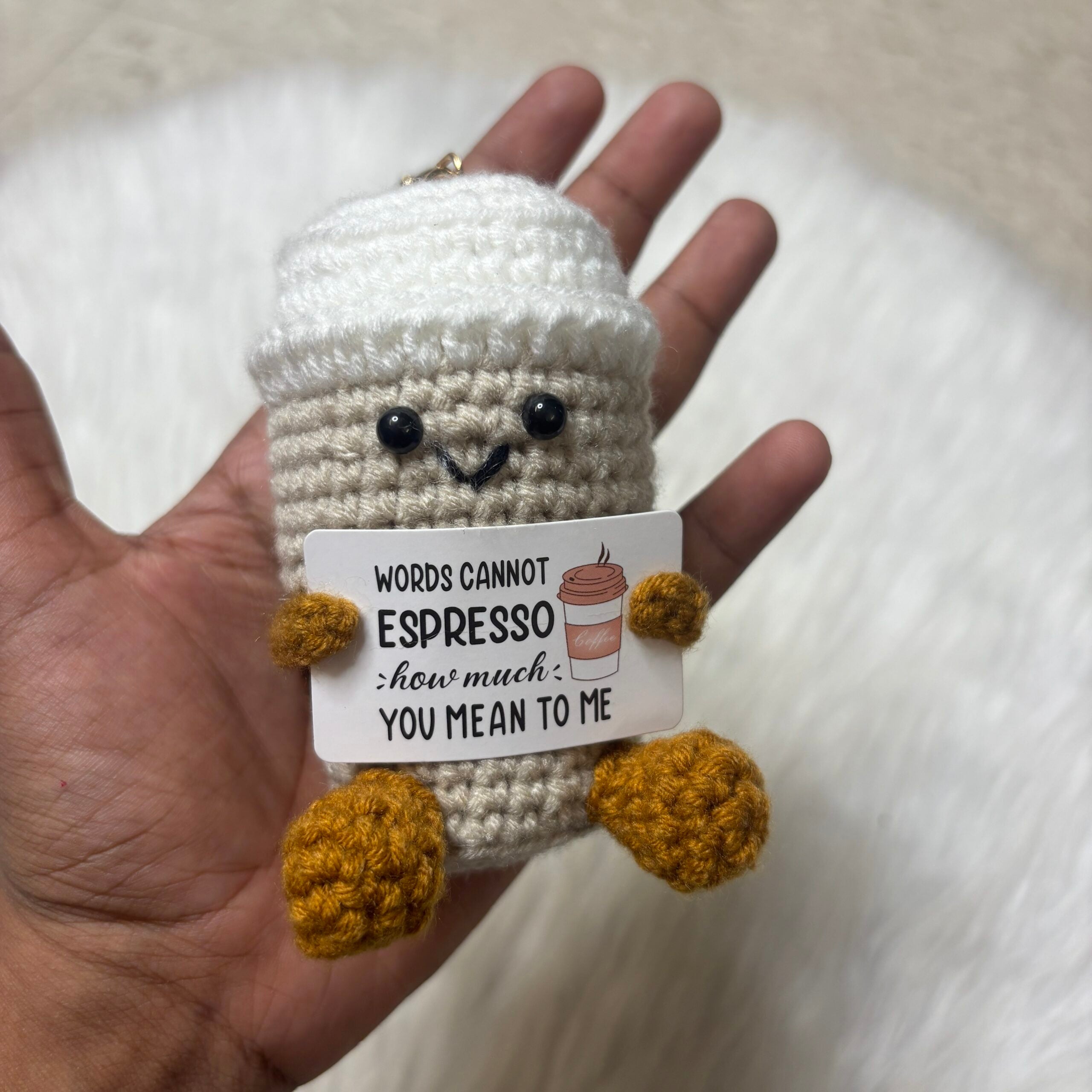 Cute crochet bag charm