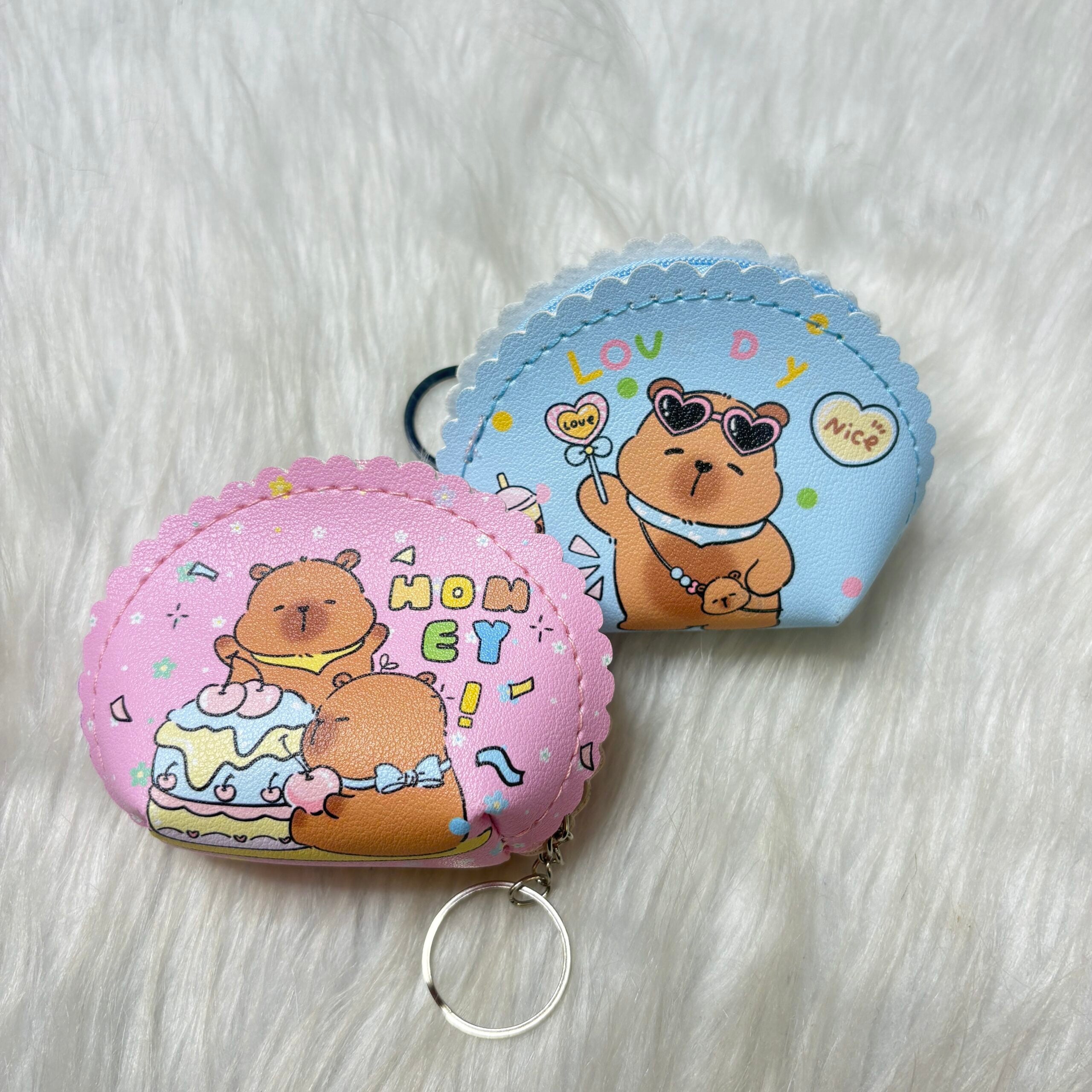 Capybara theme coin pouches
