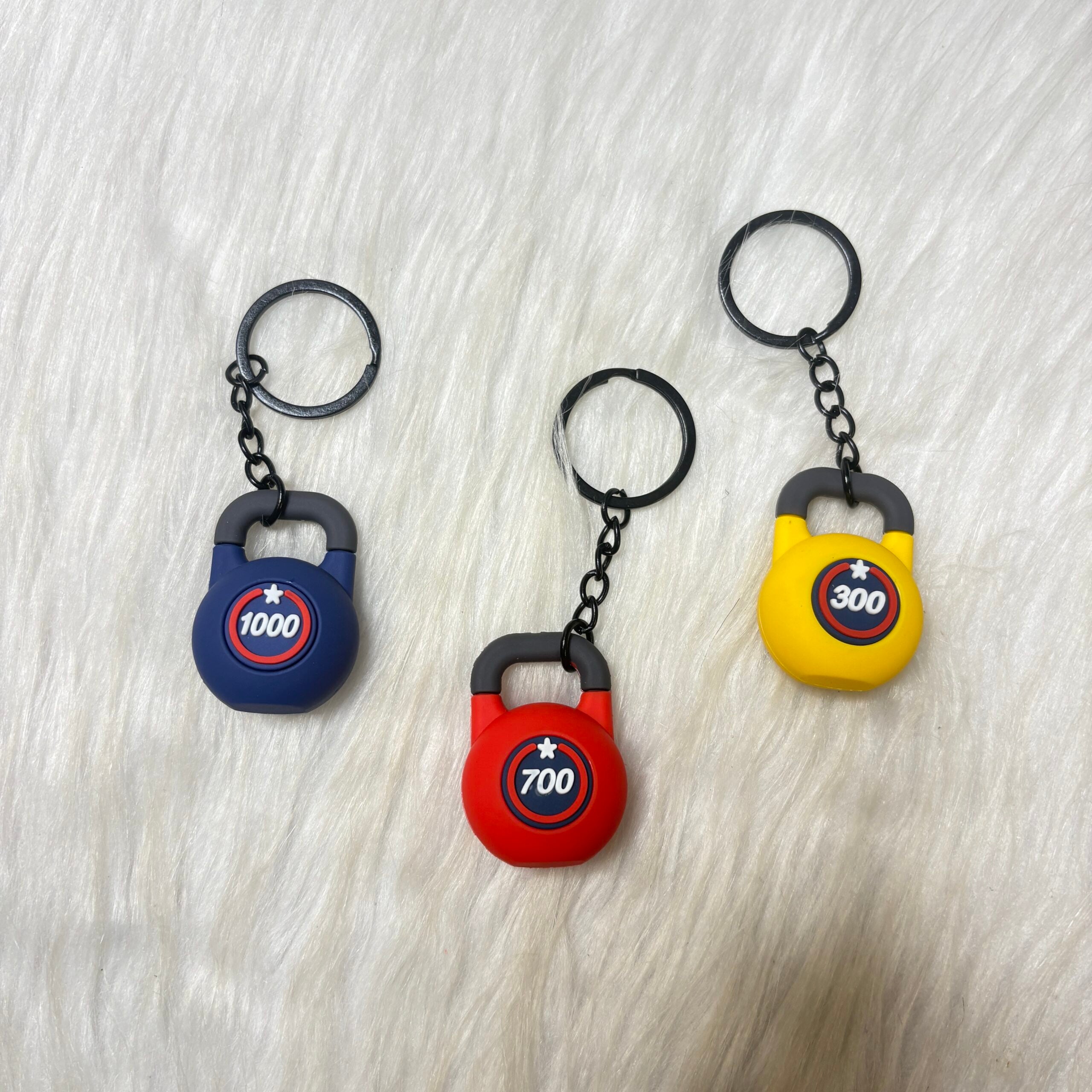Gym theme keychains