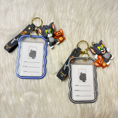 Tom and Jerry ID card keychains