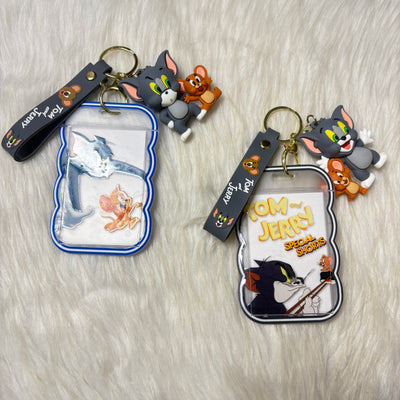 Tom and Jerry ID card keychains