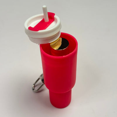 Solid Color Mini Stanley Tumbler Keychain (Lipstick Holder)