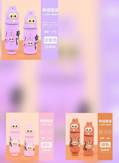 Labubu theme pouches with charms inside