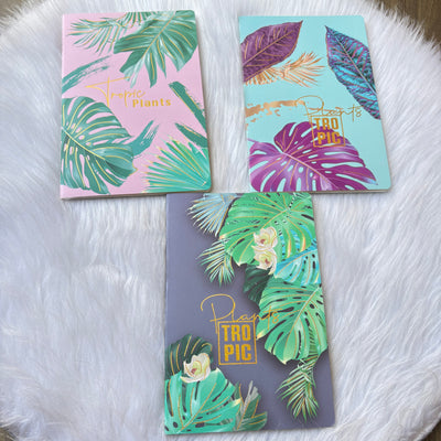Leaf Print Diary (Set of 3)