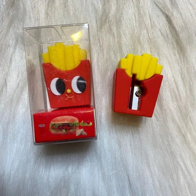 Fries and burger sharpener plus eraser