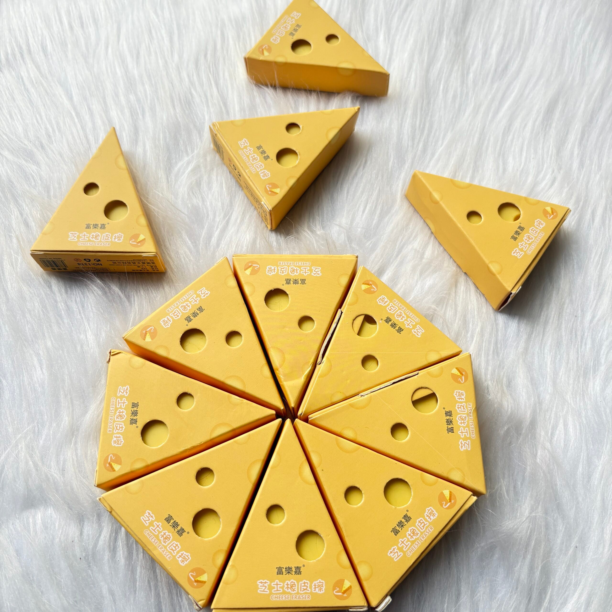 Cheese Erasers