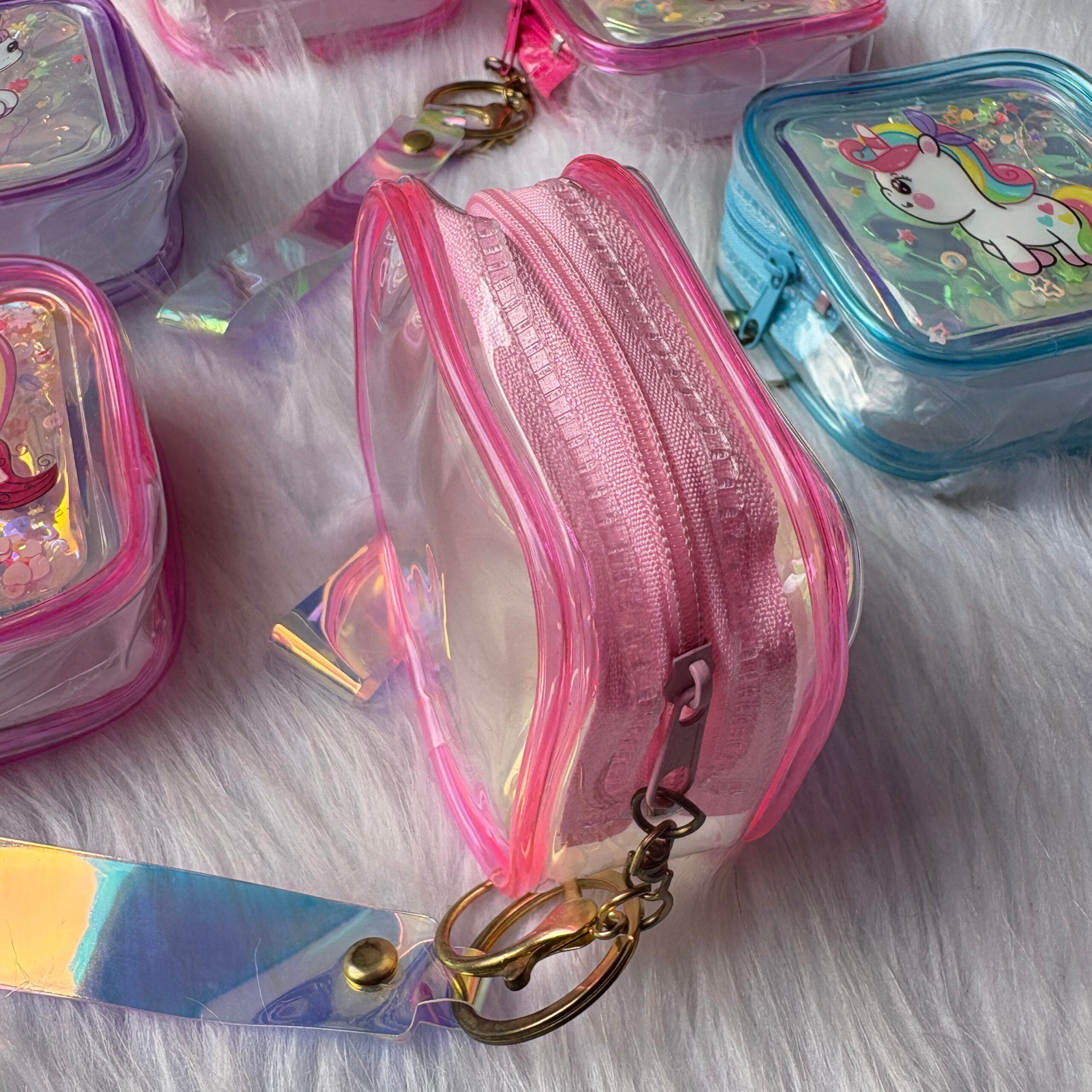 Unicorn Water Glitter Coin Pouch