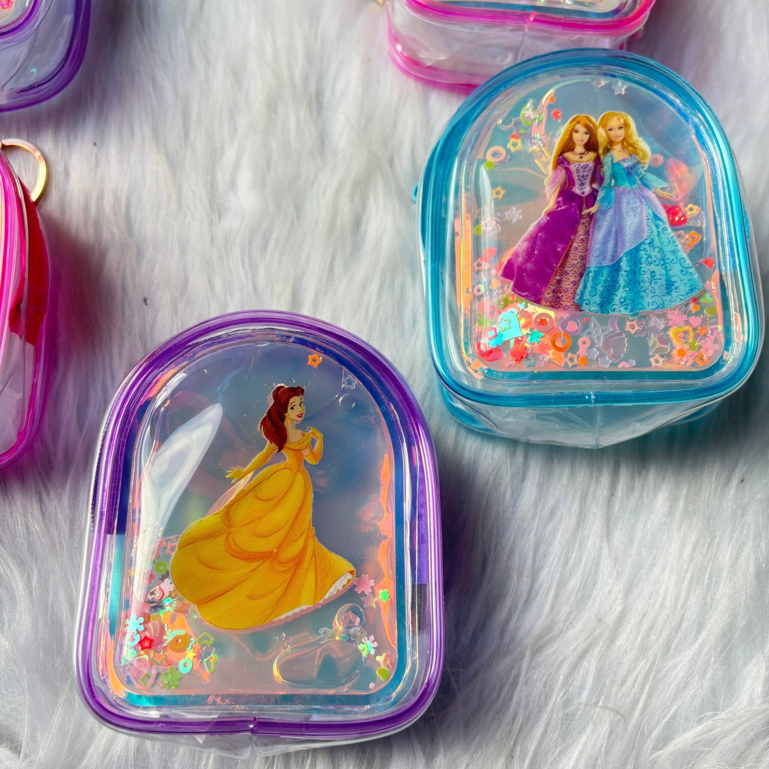 Princess Water Glitter Coin Pouch