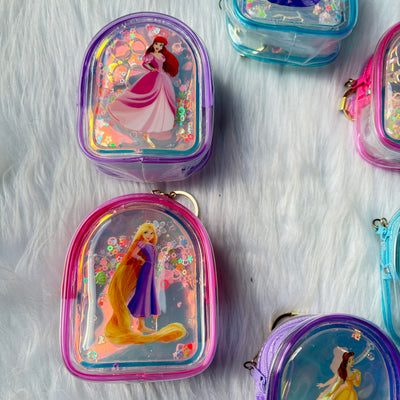 Princess Water Glitter Coin Pouch