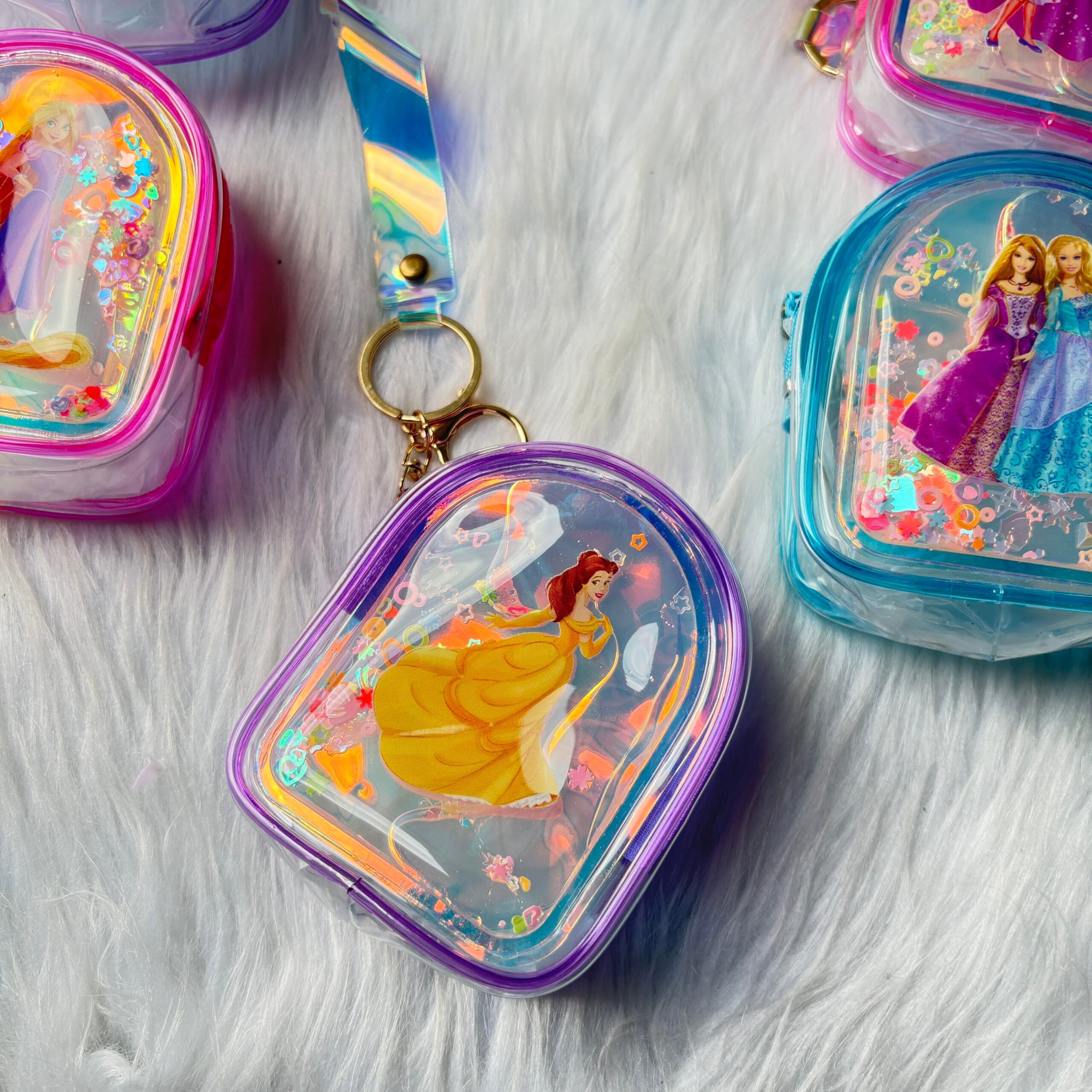 Princess Water Glitter Coin Pouch