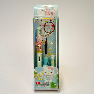 2 in 1 Hello Kitty Fountain Pen with Keychain