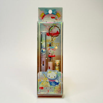 2 in 1 Hello Kitty Fountain Pen with Keychain