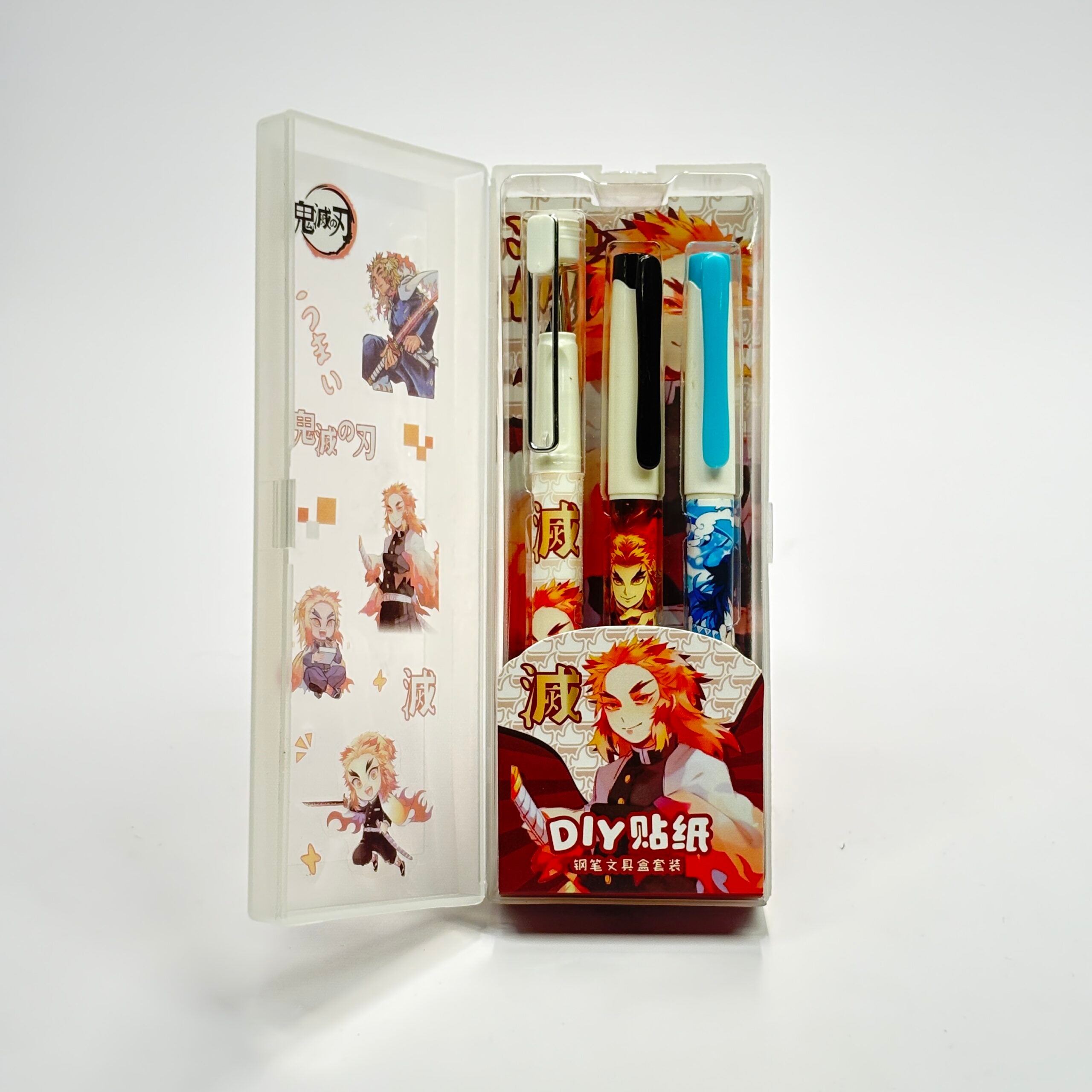 3 in 1 Demon Slayer Fountain Pen with Sticker Sheet