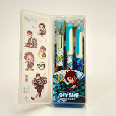 3 in 1 Demon Slayer Fountain Pen with Sticker Sheet