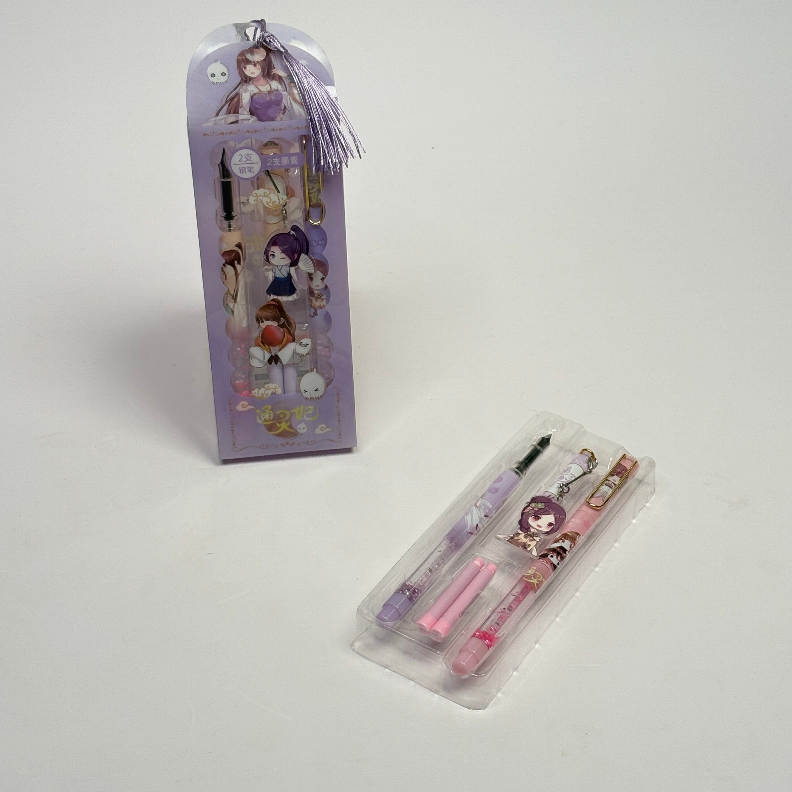 2 in 1 Cute Anime Theme Fountain Pen
