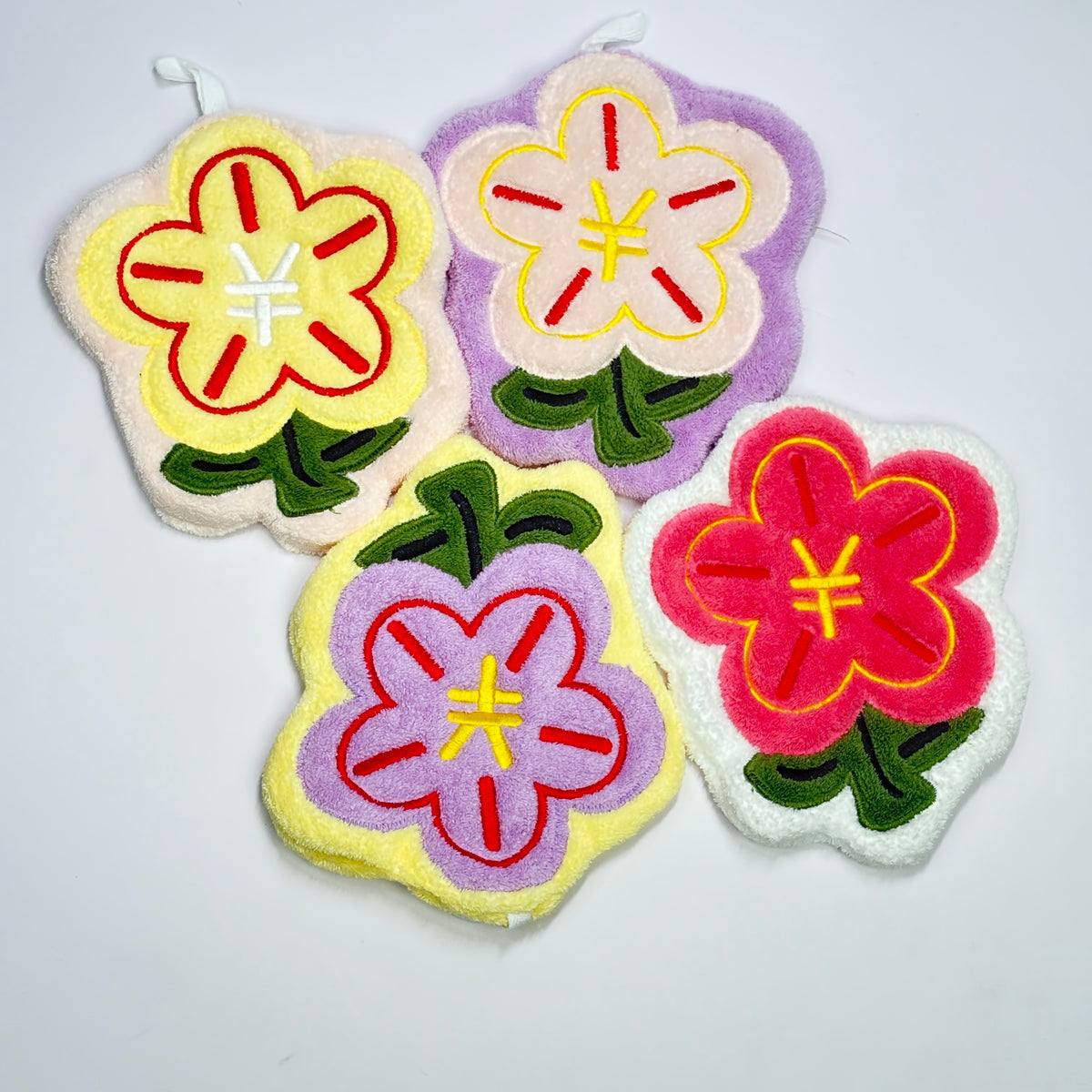Flower hand towel