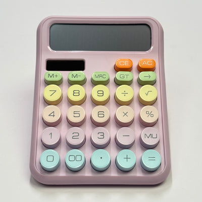 Pastel Mechanical Calculator