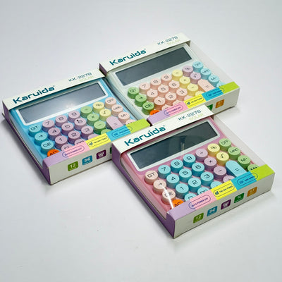 Pastel Mechanical Calculator