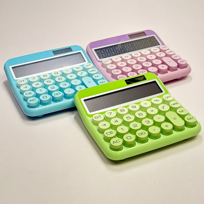 Solid Color Mechanical Calculator