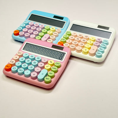 Pastel Mechanical Calculator