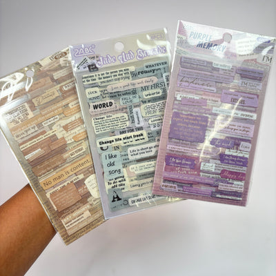 Journal stickers 6 pcs