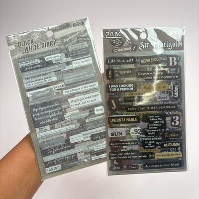 Journal stickers 6 pcs