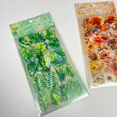 Flower stickers set of 6 sheets