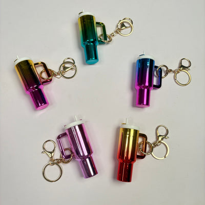 Gradient Mini Stanley Tumbler Keychain (Lipstick Holder)