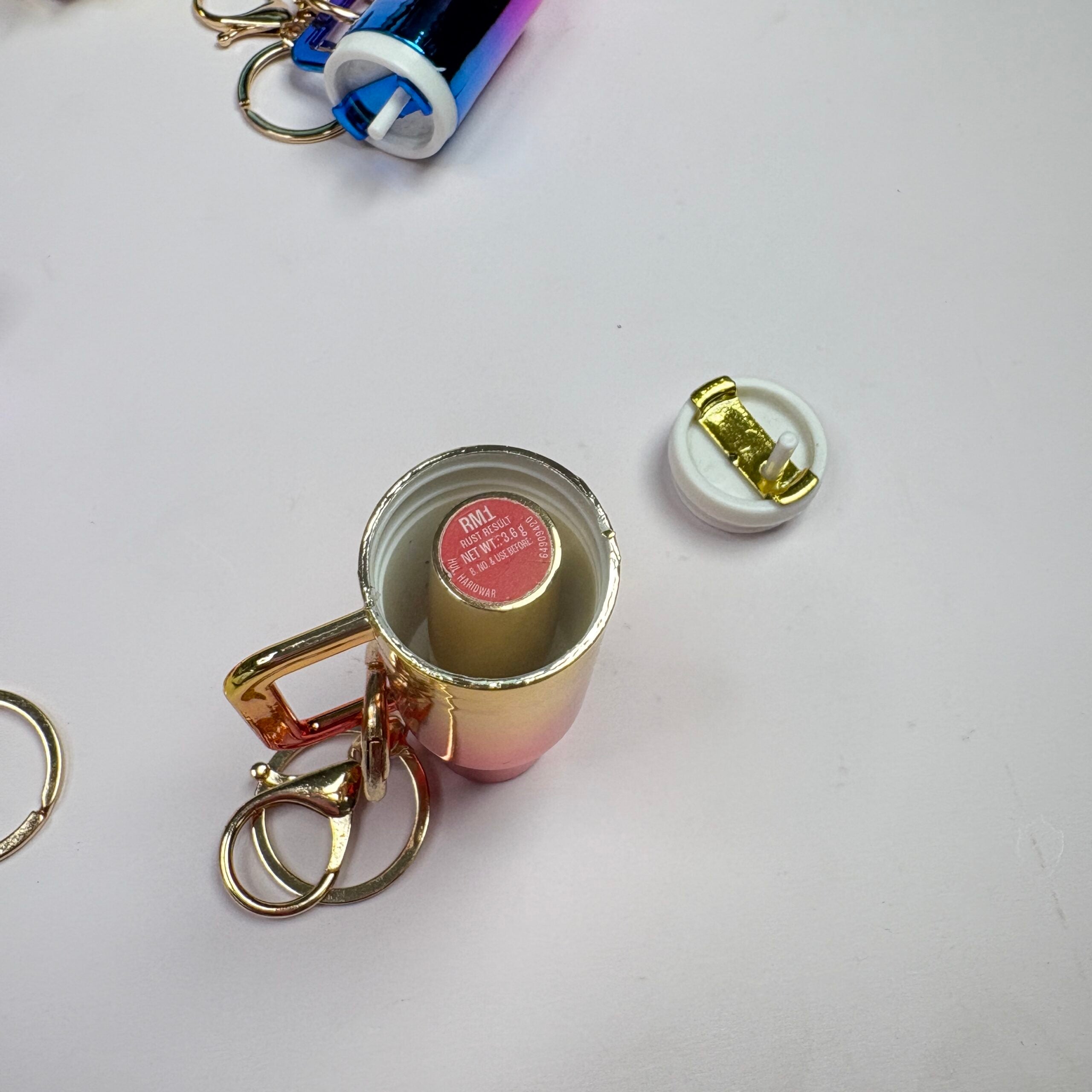 Gradient Mini Stanley Tumbler Keychain (Lipstick Holder)